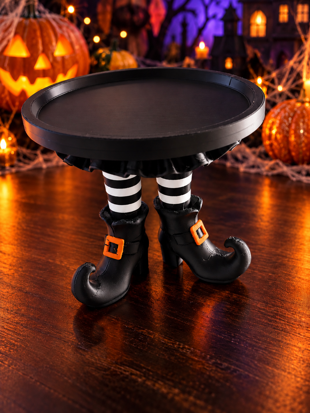 Witch boot candleholder