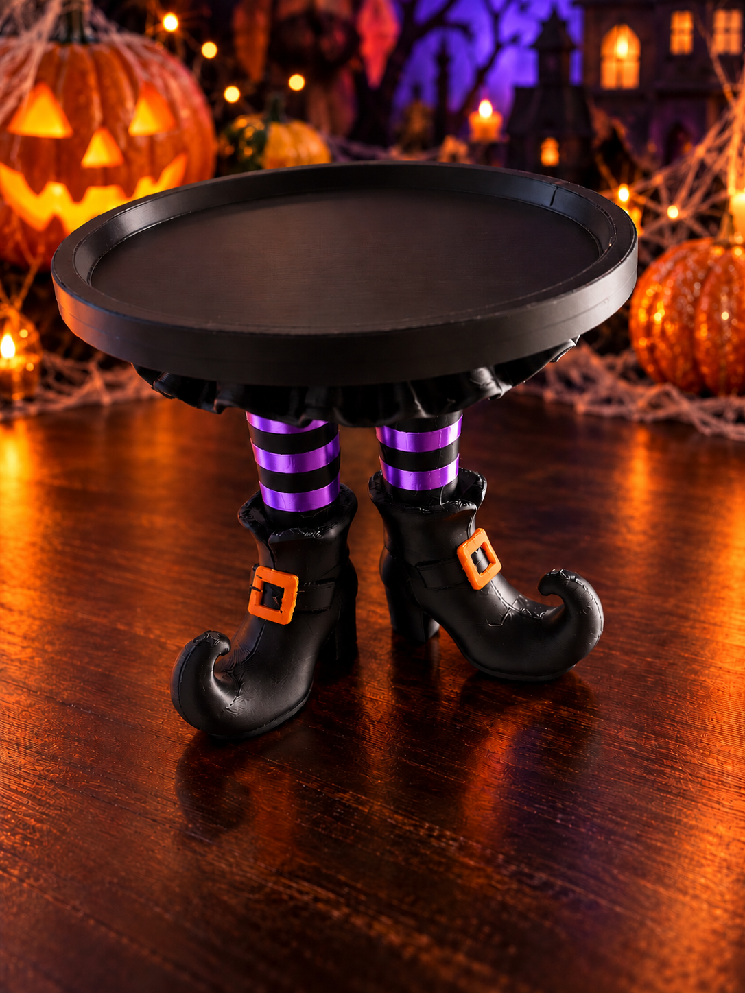 Witch boot candleholder