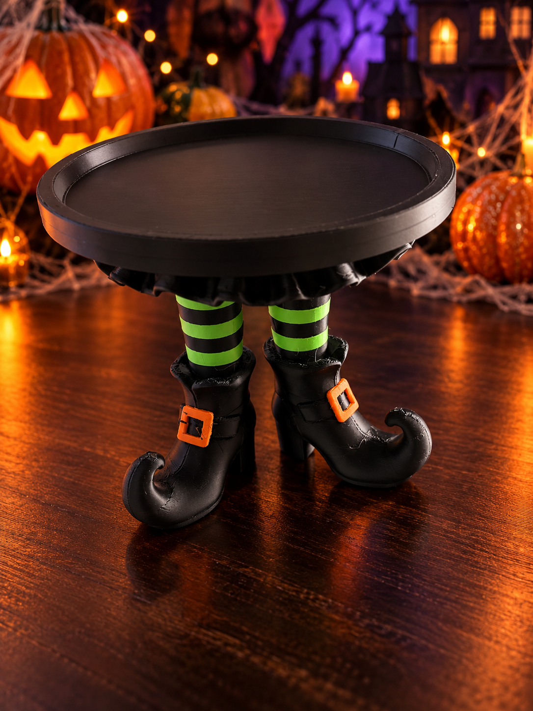 Witch boot candleholder