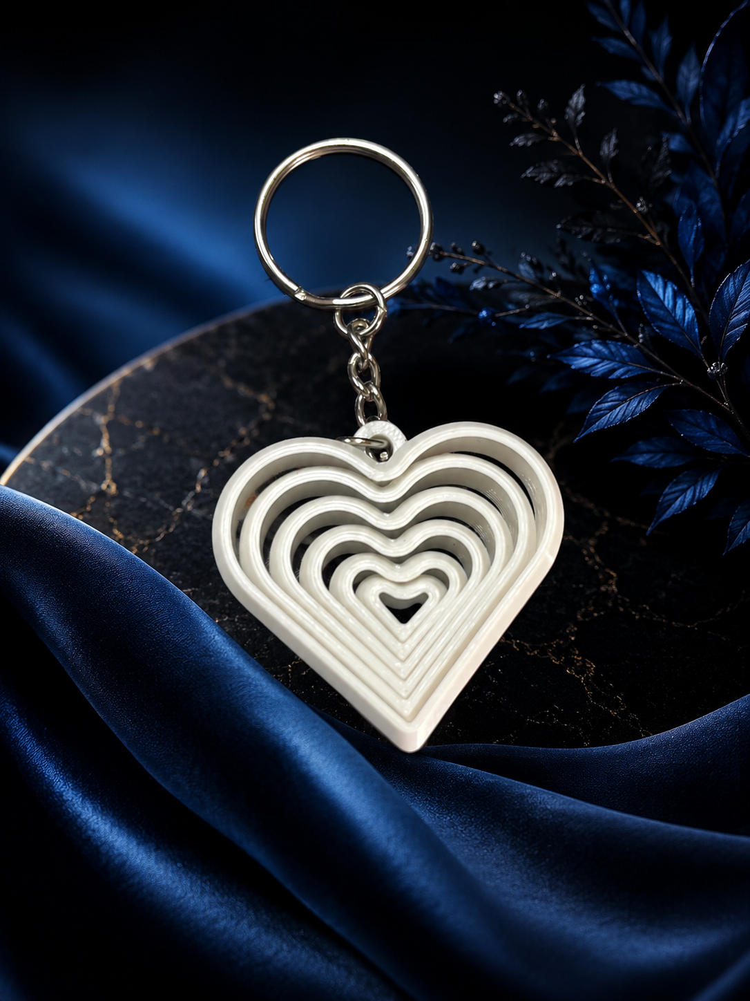 Heart-shaped Fidget Keychain