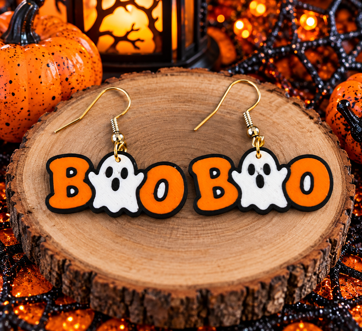 Halloween Boo Earrings